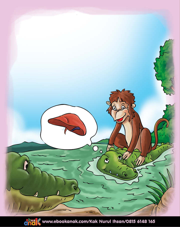 Dongeng Binatang Terbaik, Hati Monyet Tertinggal di atas Pohon