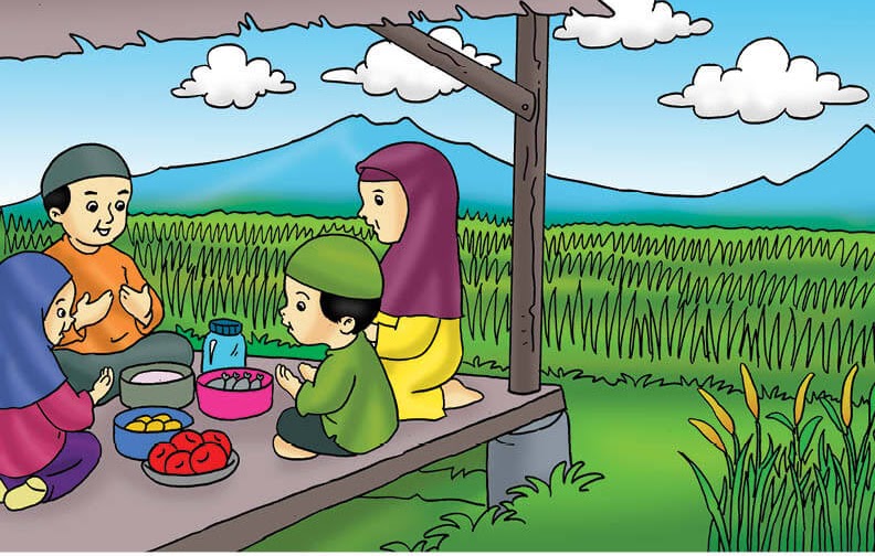 Makan Bersama di Sawah