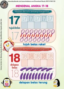 Mengenal Angka 17-18 - elibrary.id