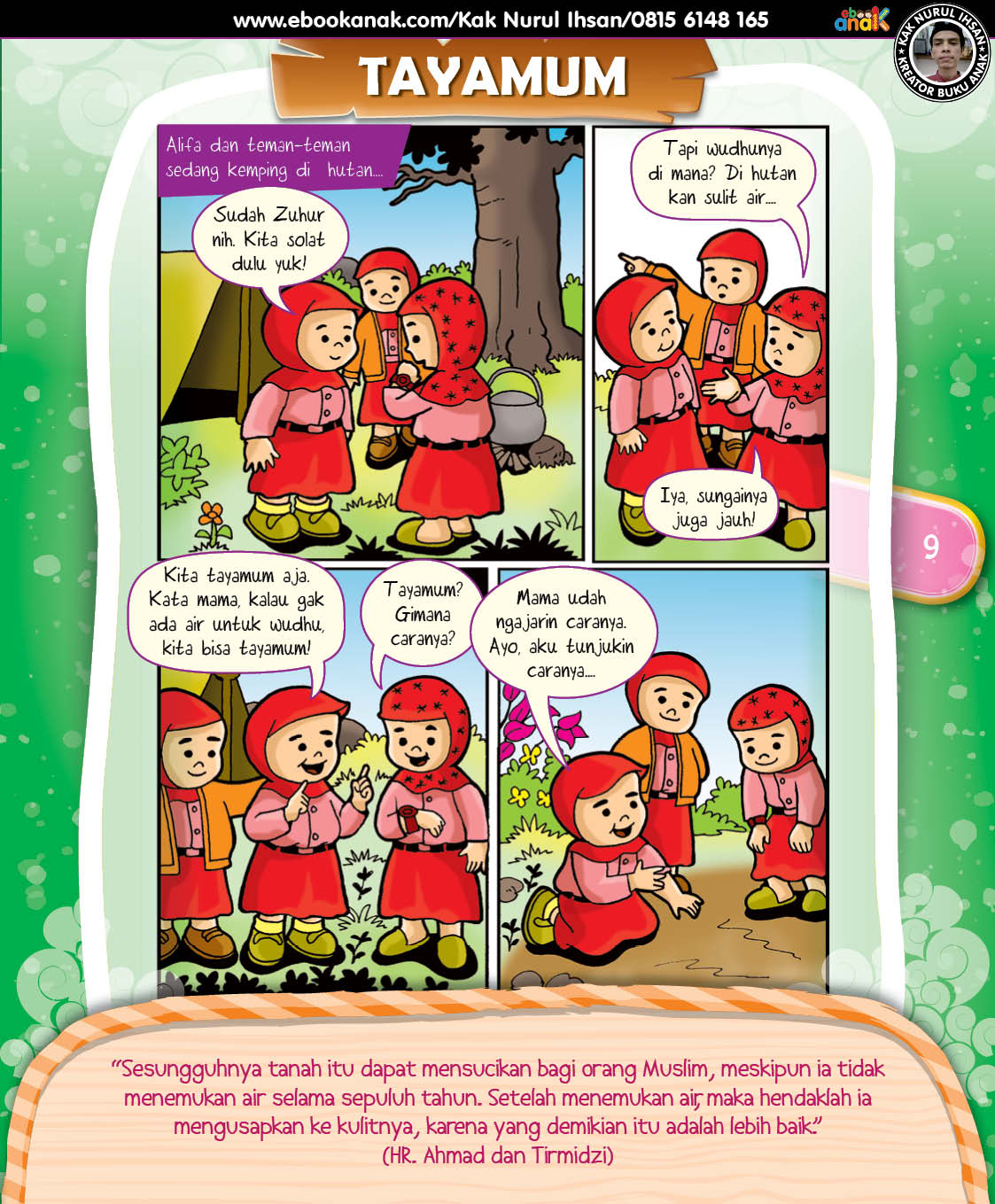 Alifa Kesulitan Air Ketika Kemping di Hutan