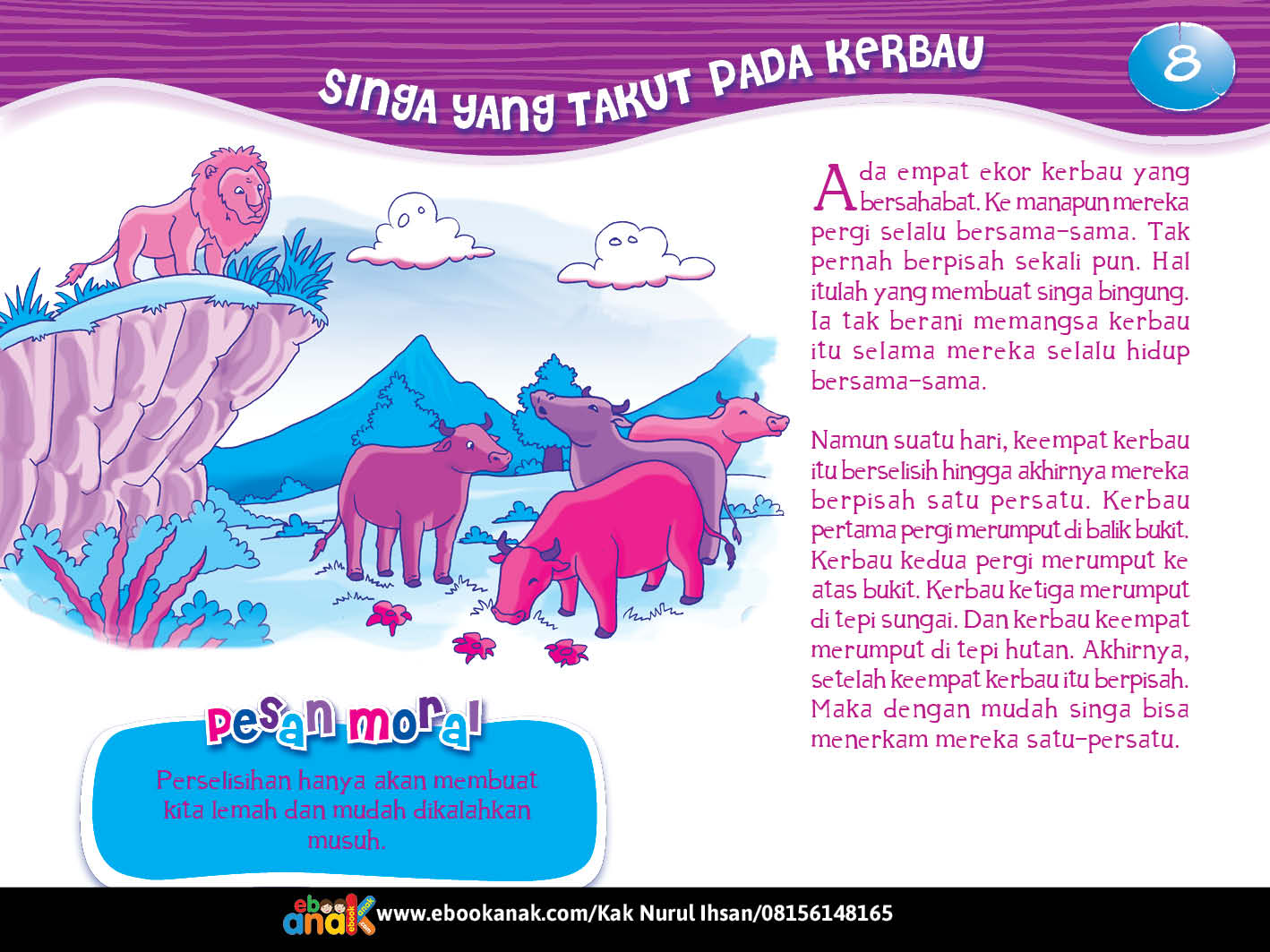 Singa yang Takut Kepada Kerbau