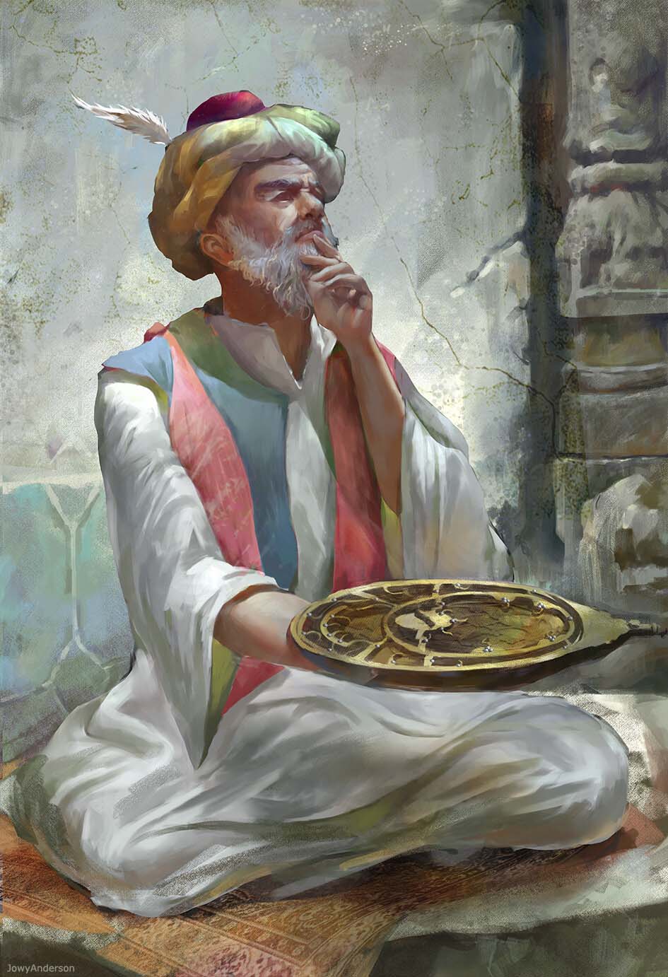 Al-Khawarizmi Bapak Aljabar Dunia (Gambar jowyanderson.artstation.com)