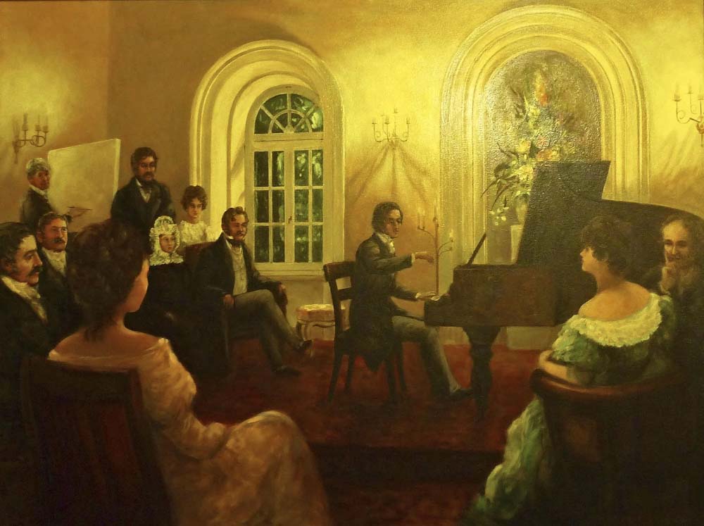 Frédéric Chopin sedang konser (Foto Pinterest)