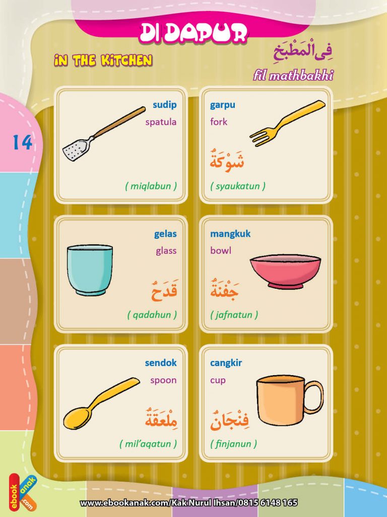 Kamus Bergambar 3 Bahasa Dapur