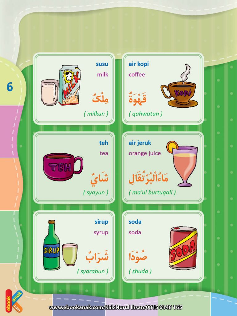 Kamus Bergambar 3 Bahasa Makanan dan Minuman Halal