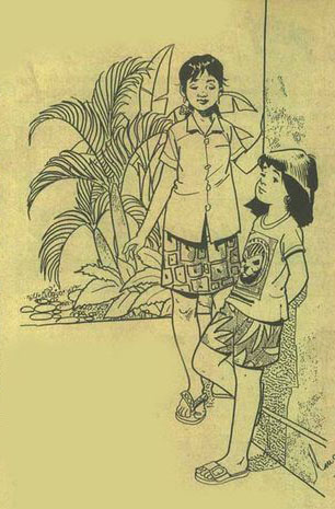 Lili merasa bosan di rumah (Gambar Dok Majalah Bobo)