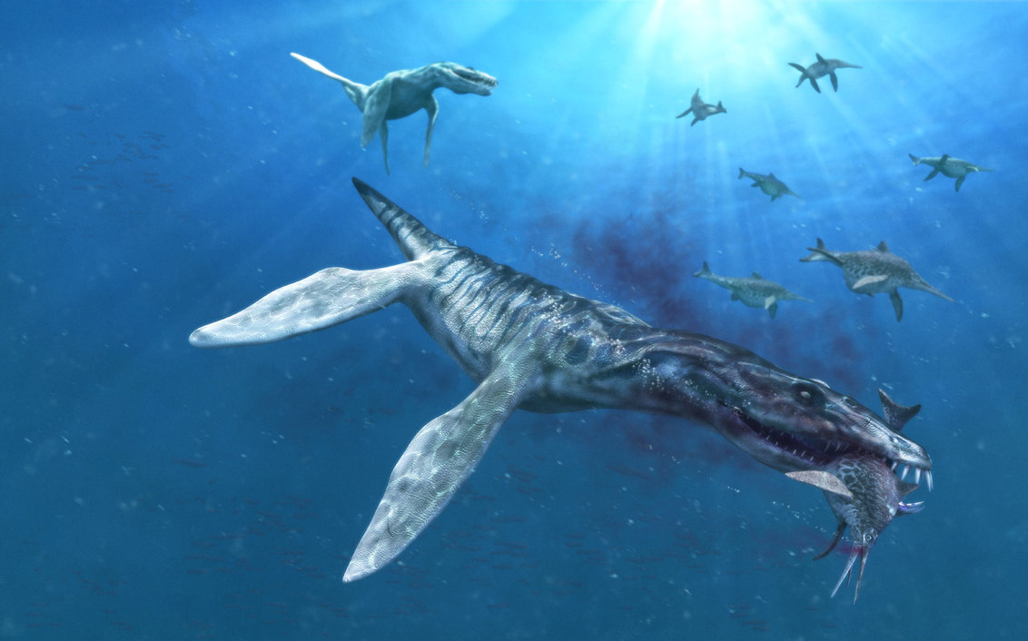 Liopleurodon (Gambar Ivan Stalio, newdinosaurs.com)