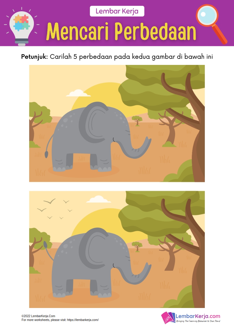 Mencari Perbedaan, Gajah