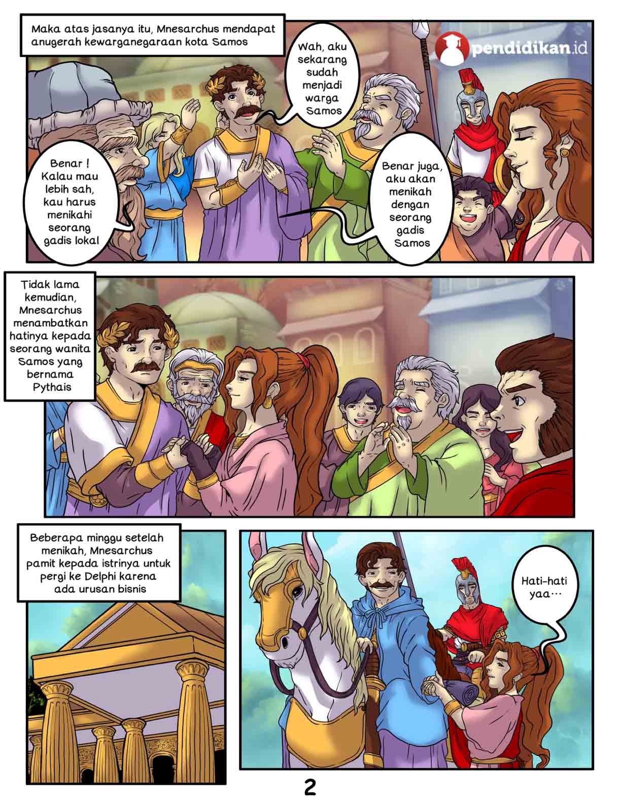 Minesarchus Menikah dengan Pythais