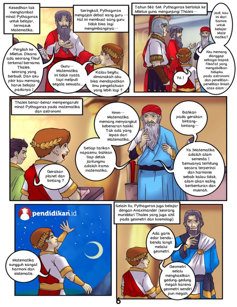 Pythagoras Belajar Matematika pada Beberapa Guru (6)