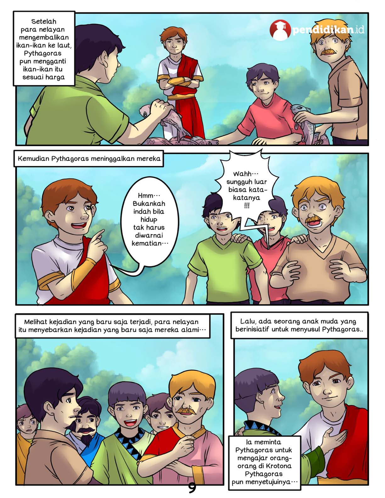 Pythagoras Meminta Nelayan Mengembalikan Ikannya ke Laut (9)