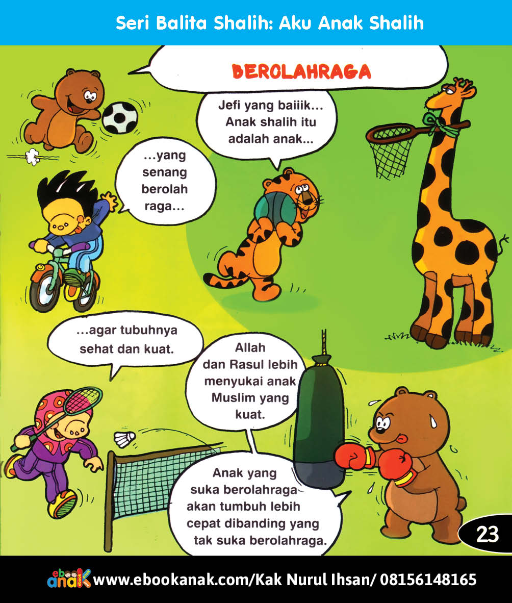 Seri Balita Shalih, Aku Anak Shalih, Berolahraga