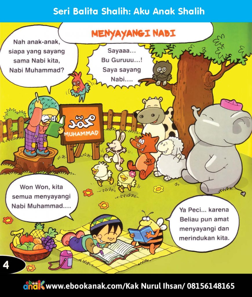 Seri Balita Shalih, Aku Anak Shalih, Menyayangi Nabi