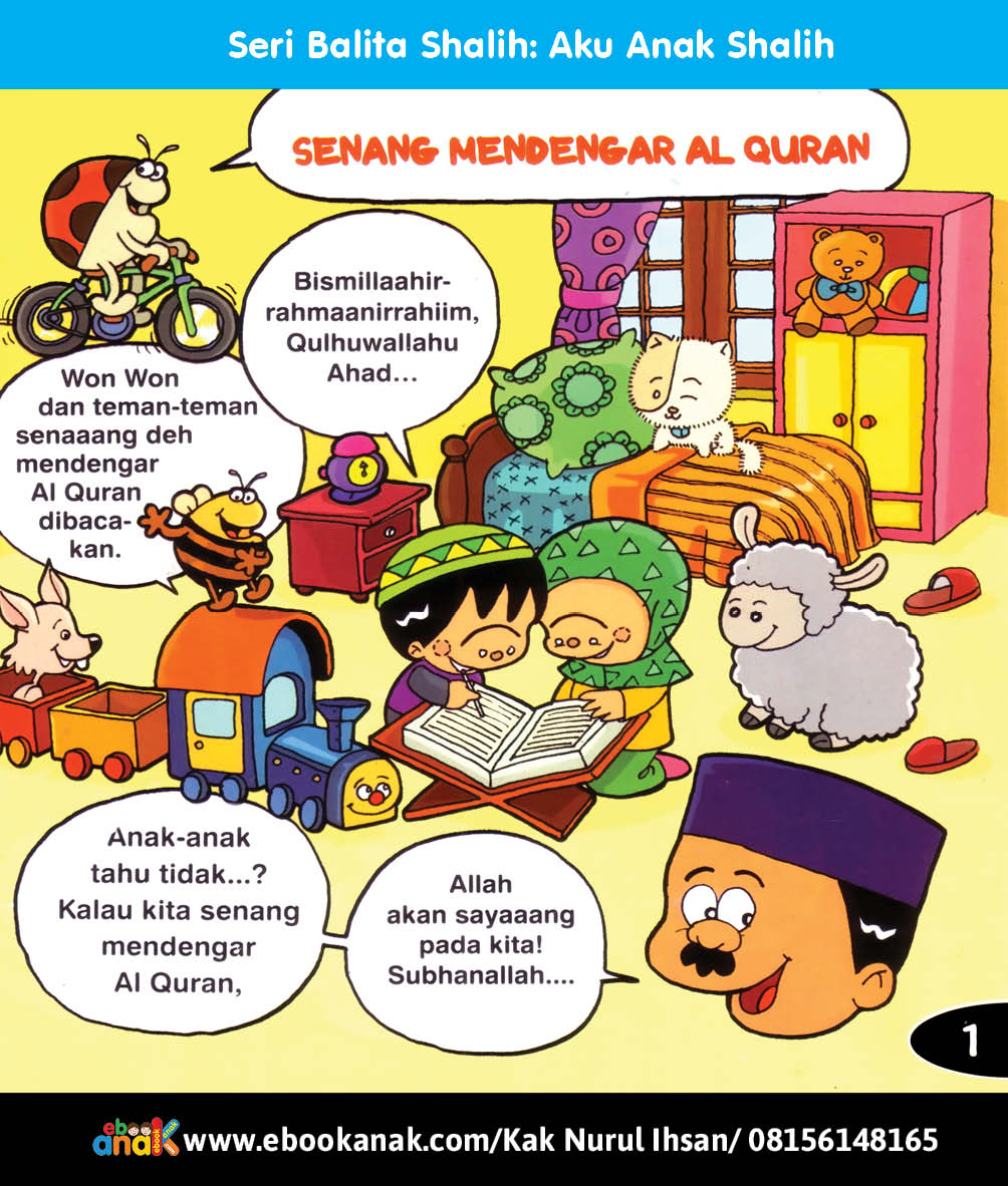 Seri Balita Shalih, Aku Anak Shalih, Senang Mendengar Al Quran
