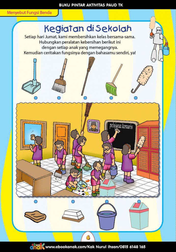 Buku Pintar Aktivitas PAUD TK Kegiatan di Sekolah
