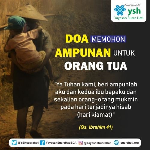 Doa Memohon Ampunan Untuk Orang Tua