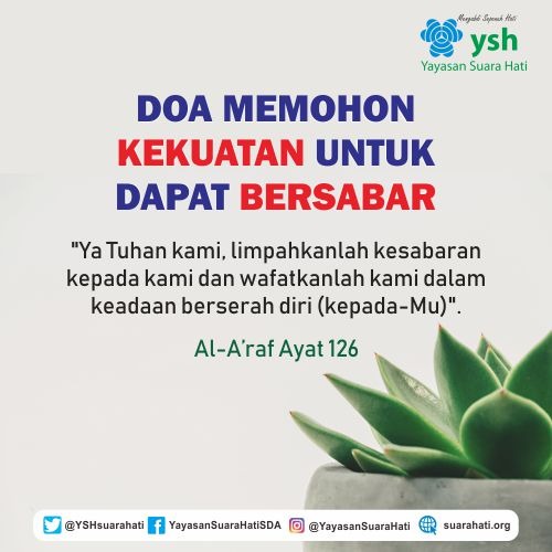 Doa Memohon Kekuatan Untuk Dapat Bersabar