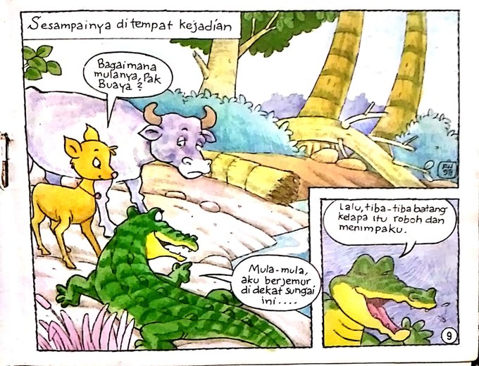 Dongeng Kancil dan Kerbau Cerita Pak Buaya (9)