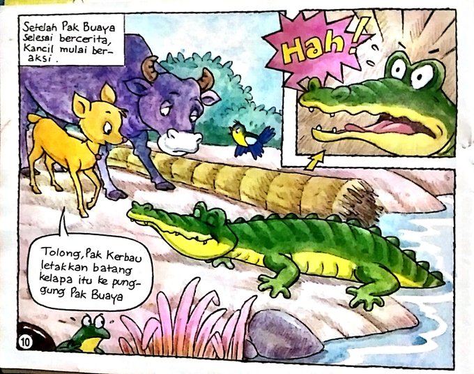 Dongeng Kancil dan Kerbau Kancil Mulai Beraksi (10)