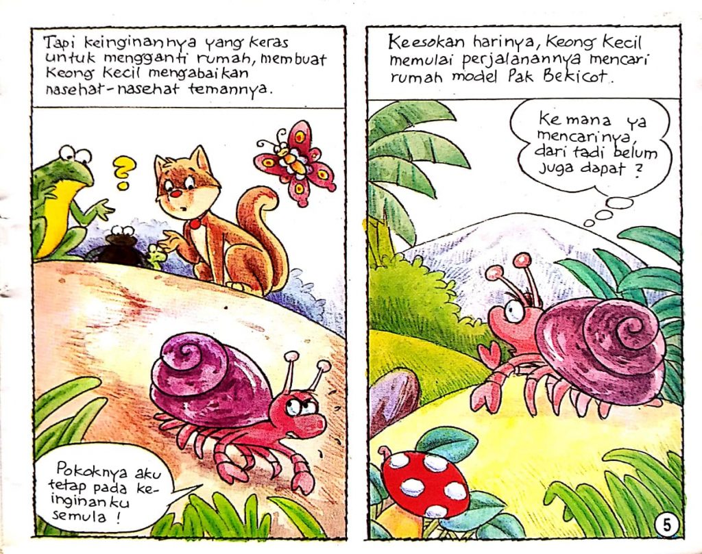 Keong Kecil dan Rumahnya Mecari Model Rumah Pak Bekicot (5)