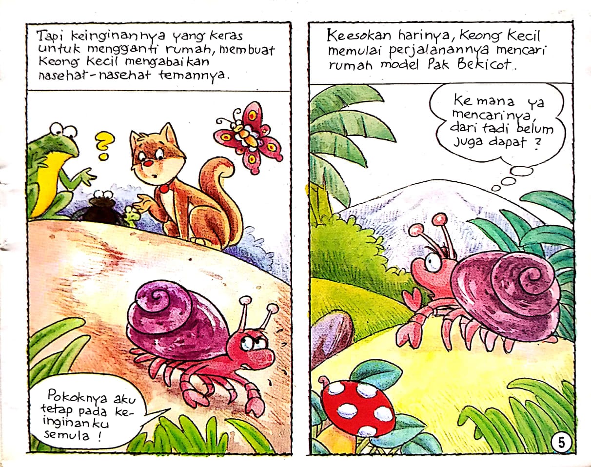 Keong Kecil dan Rumahnya Mecari Model Rumah Pak Bekicot (5)