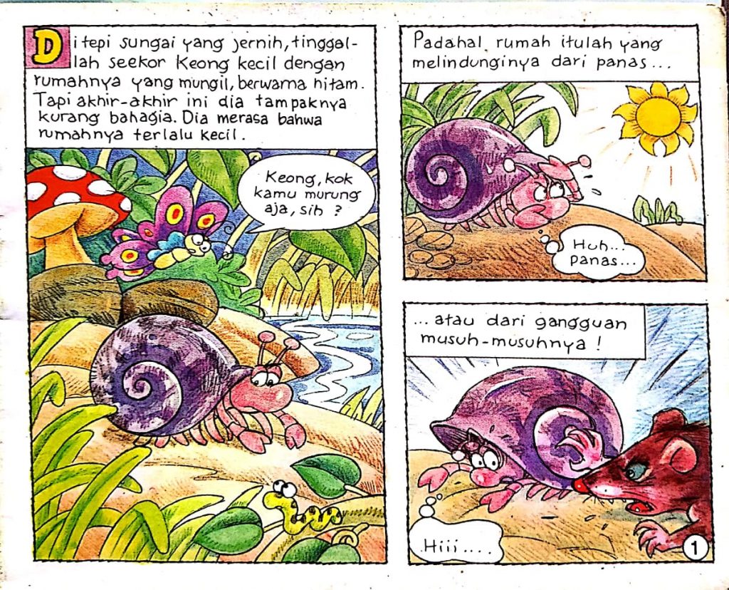 Keong Kecil dan Rumahnya Mengeluh Rumahnya Terlalu Kecil (1)