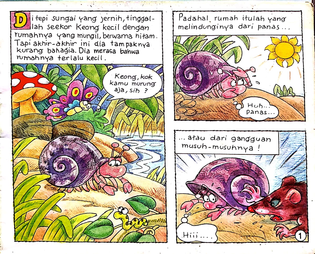 Keong Kecil dan Rumahnya Mengeluh Rumahnya Terlalu Kecil (1)