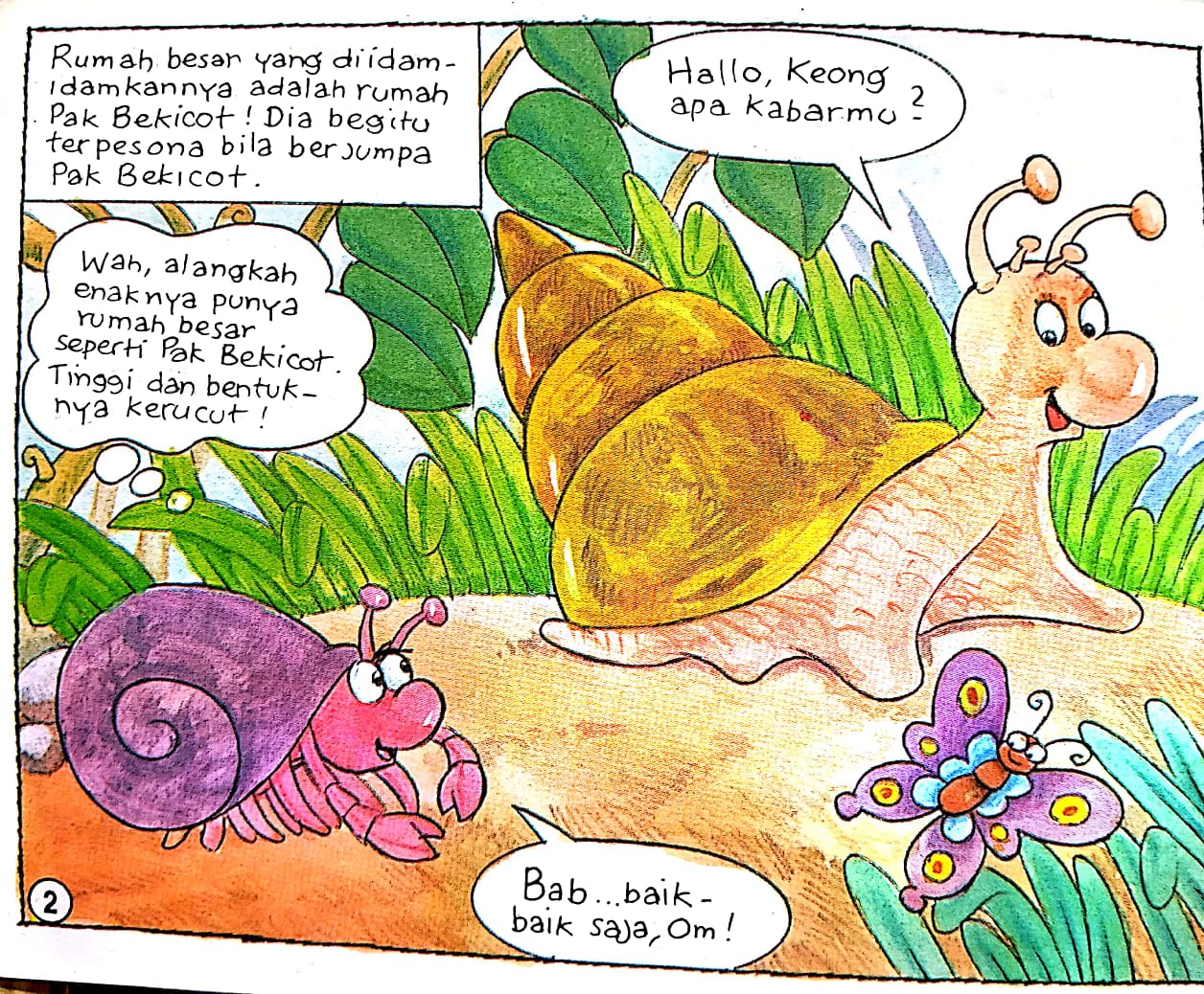 Keong Kecil dan Rumahnya Rumah Besar Pak Bekicot (2)