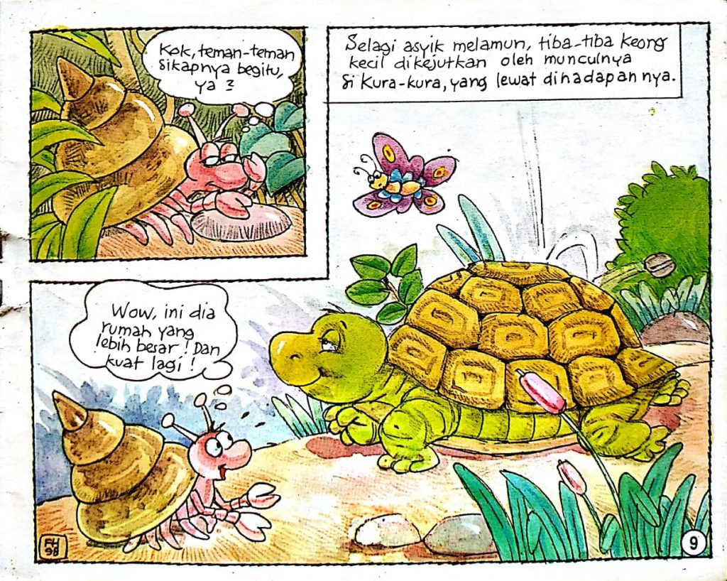 Keong Kecil dan Rumahnya Takjub Melihat Rumah Kura-Kura (9)