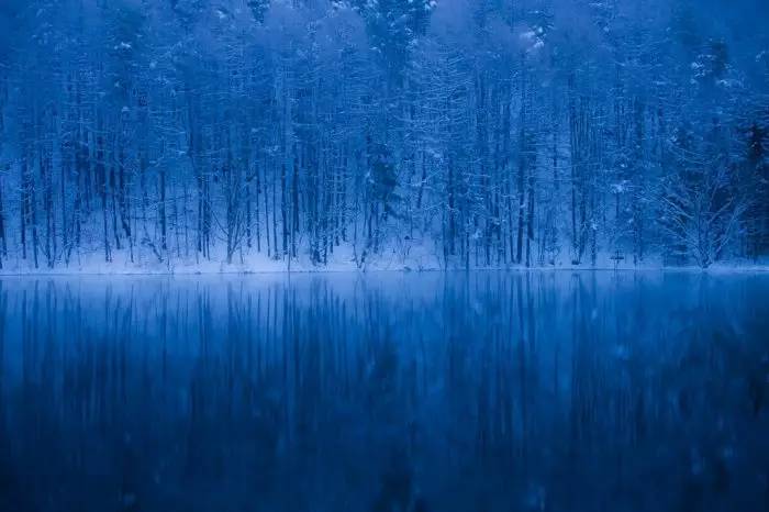 Kolam Mishakaike atau Mishaka Pond di musim dingin. (Foto Twitter)