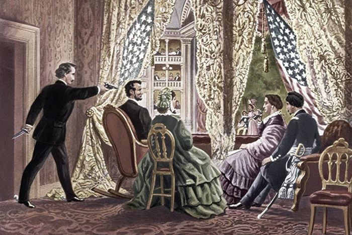 Lukisan penembakan Abraham Lincoln (Gambar historyextra, intisari.grid.id)