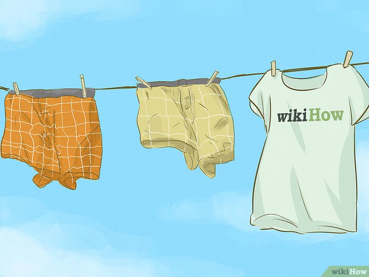 Menjemur pakaian di sinar matahari lebih hemat daripada mengeringkan pakaian dengan mesin pengering. (Gambar wikihow)