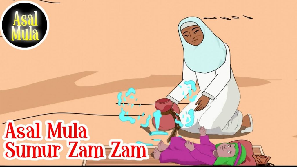 Nabi Ismail dan air zamzam (Gambar Youtube Asal Mula)