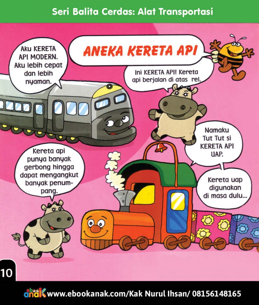 Seri Balita Cerdas Alat Transportasi Aneka Kereta Api