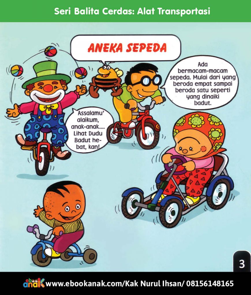 Seri Balita Cerdas Alat Transportasi Aneka Sepeda