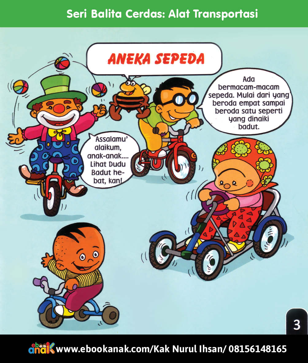 Seri Balita Cerdas Alat Transportasi Aneka Sepeda