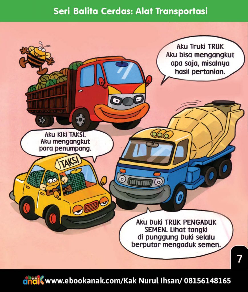 Seri Balita Cerdas Alat Transportasi Macam-Macam Mobil2