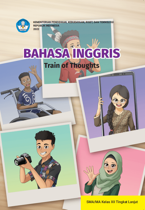 Kelas 12 SMA MA Buku Siswa Bahasa Inggris Tingkat Lanjut; Train of Thoughts Cover