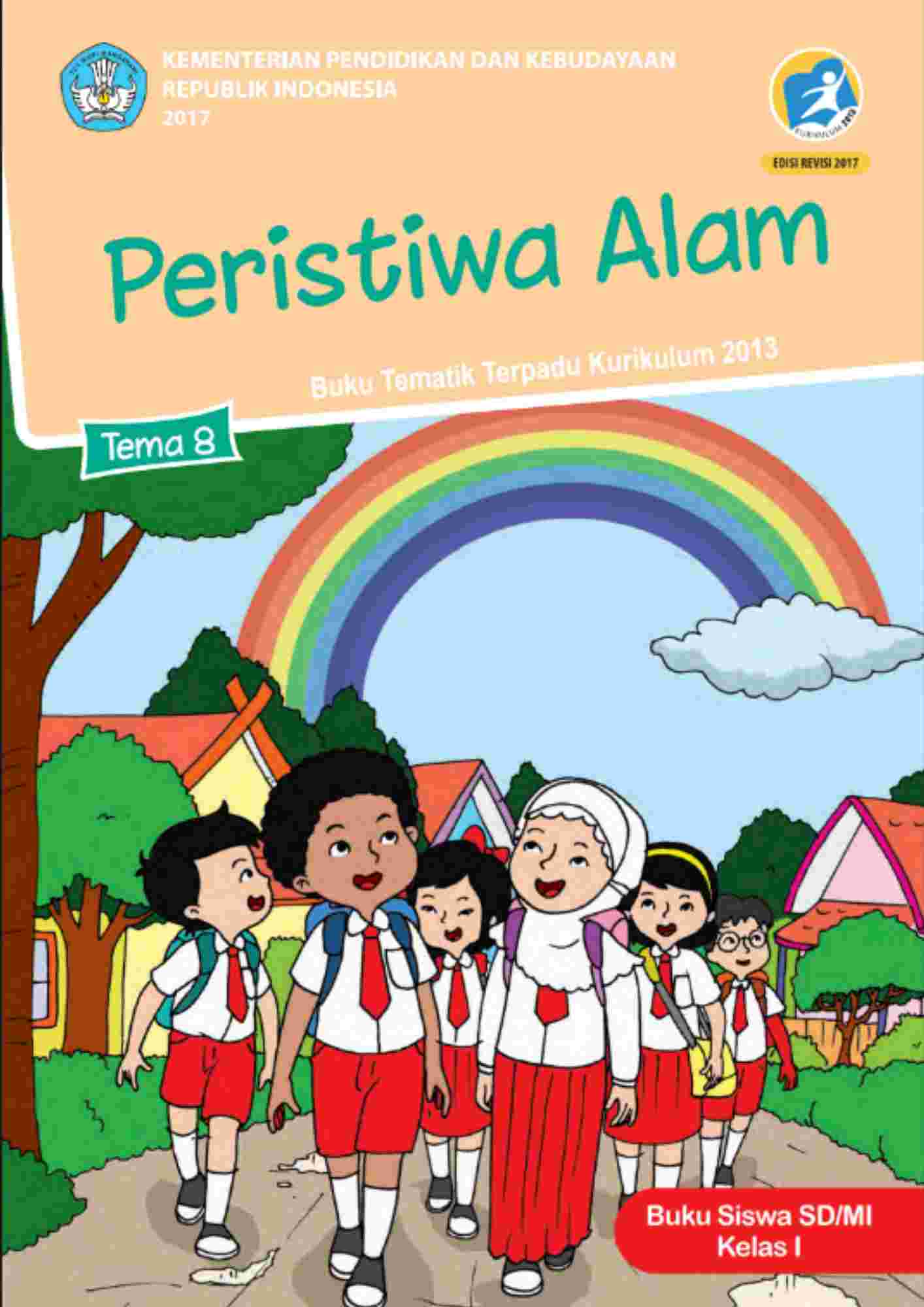 Buku Siswa Tema 8 Peristiwa Alam Kelas 1 Revisi 2017