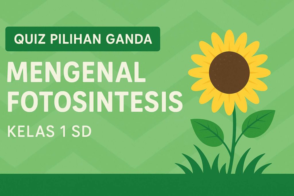 Quiz Pilihan Ganda Mengenal Fotosintesis Kelas 1 SD_11zon