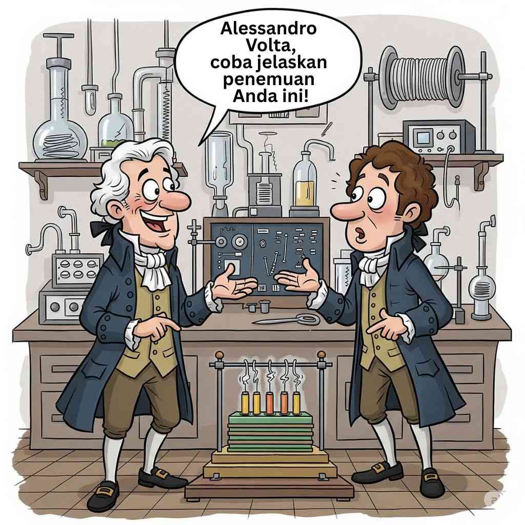 Alessandro Volta ilmuwan penemu baterai listrik dari Italia (elibrary.id)