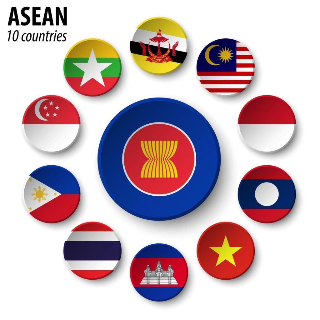 Lambang 10 negara anggota ASEAN (elibrary.id)