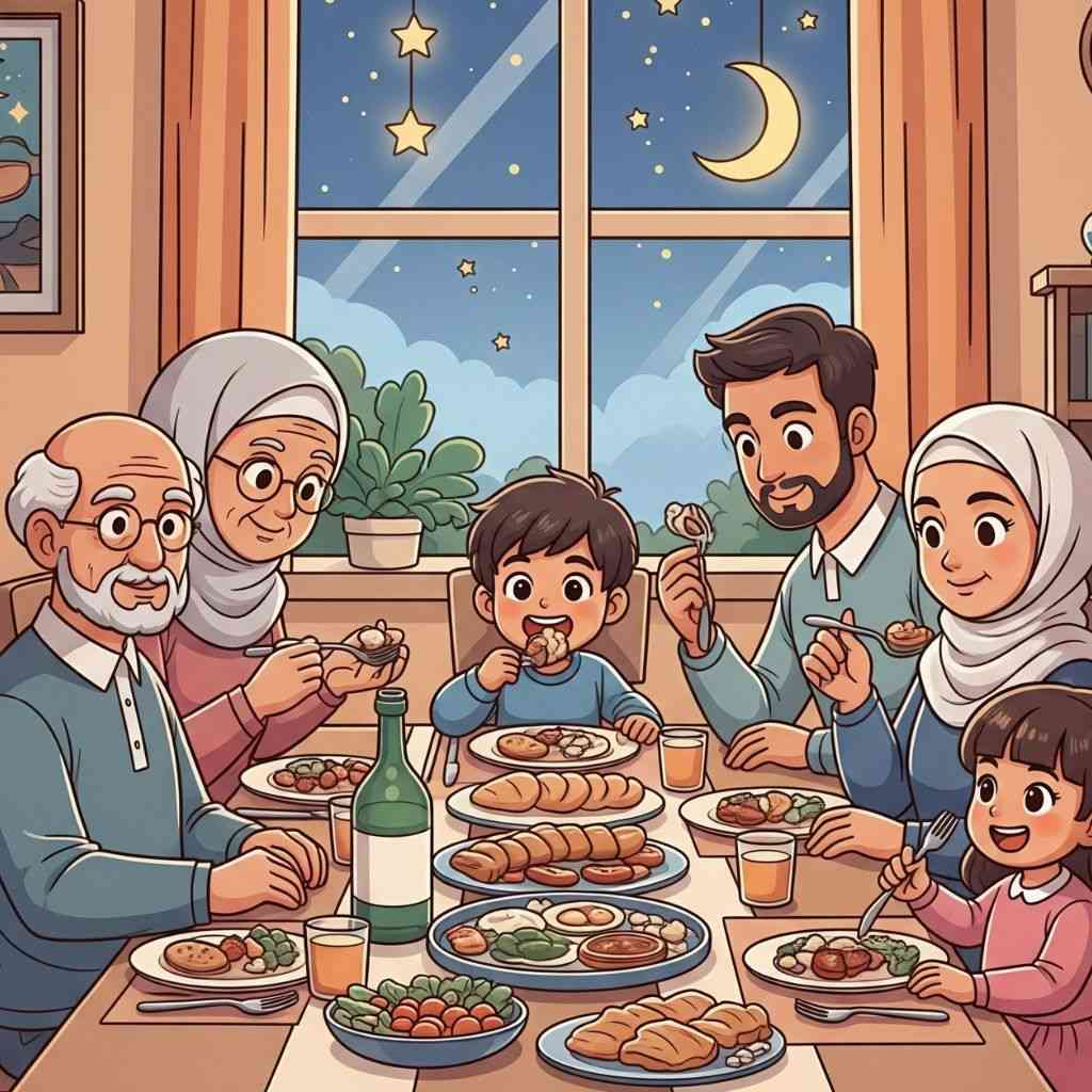 Makan bersama lebih utama karena membawa keberkahan dan silaturahim (elibrary.id)