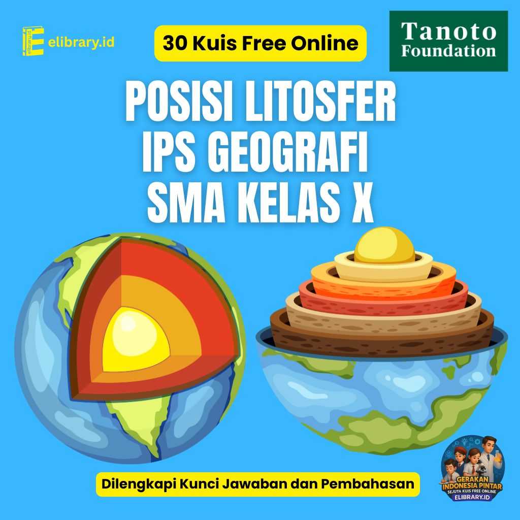 30 Kuis Free Online Posisi Litosfer IPS Geografi SMA Kelas X
