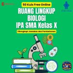 50 Kuis Ruang Lingkup Biologi, IPA SMA Kelas X, Dilengkapi Kunci Jawaban dan Pembahasan