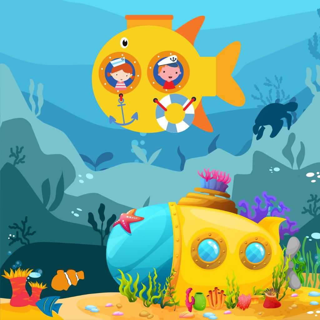 Kapal selam di dalam laut