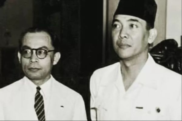 Muhammad Hatta bersama Bung Karno