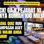 SHOCK! Gaji Pejabat 10 Juta Punya Rumah 100 Miliar? 50 Soal Quiz RUU Perampasan Aset yang Wajib Anda Ketahui!
