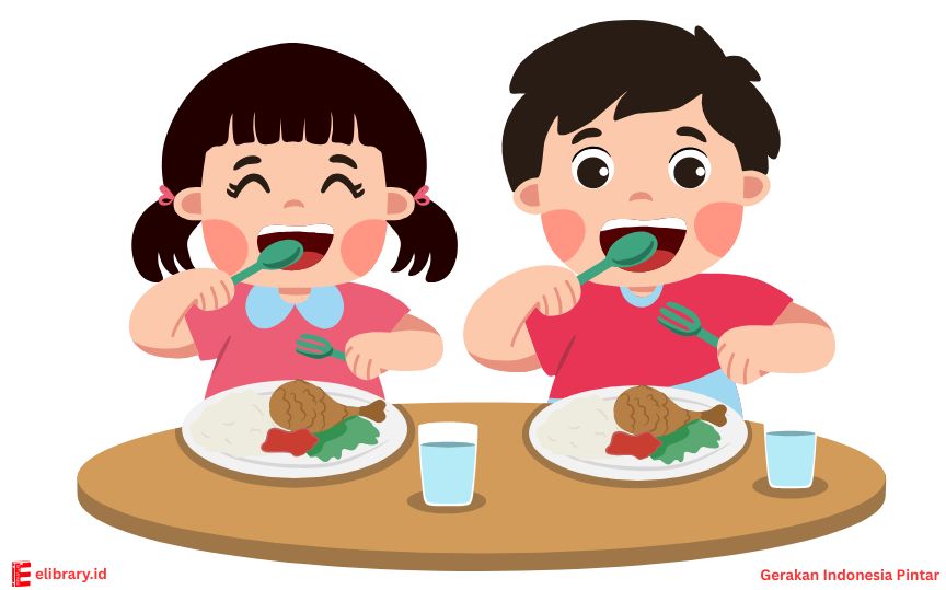 Gigi berfungsi menghaluskan makanan menjadi potongan kecil. 