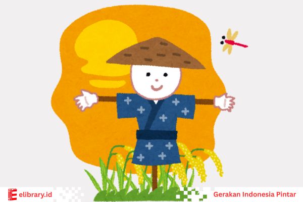 Orang-orangan sawah dipasang petani untuk menakut-nakuti burung